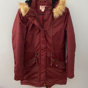 Hooded Medium-Length Winter Coat